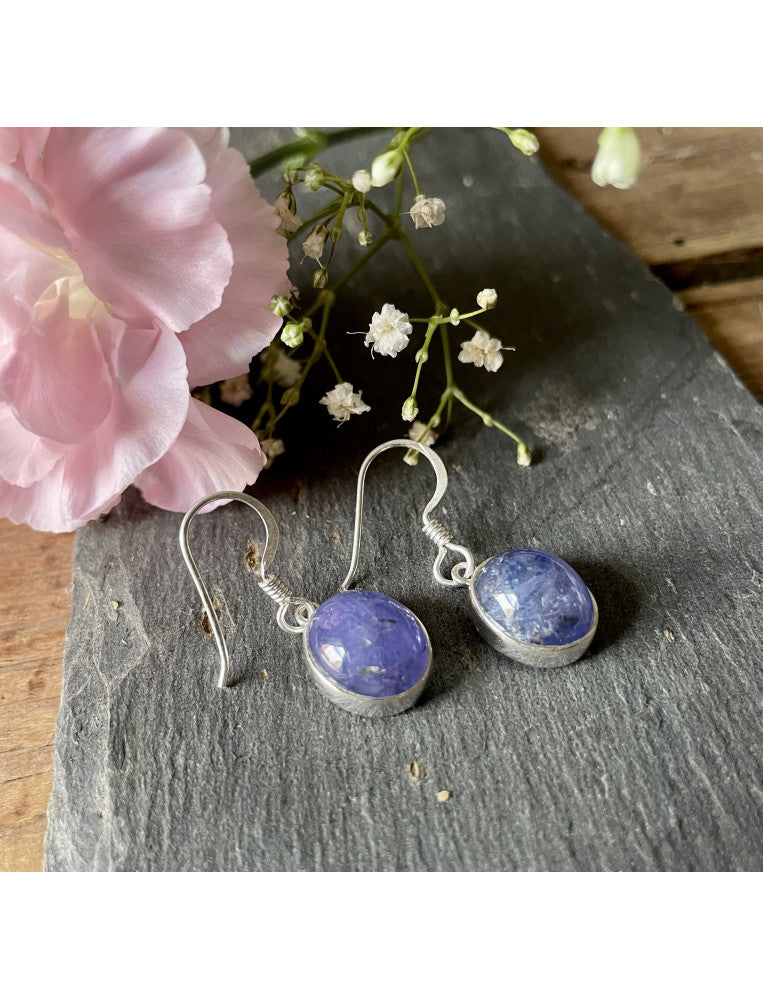 Tanzanite Oval earrings (large)