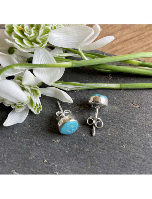 Turquoise Round Studs