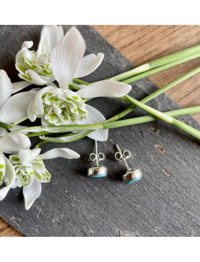 Turquoise Round Studs