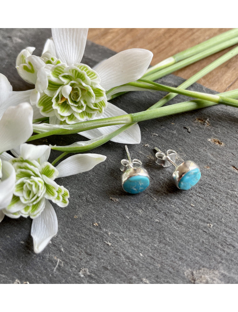 Turquoise Round Studs