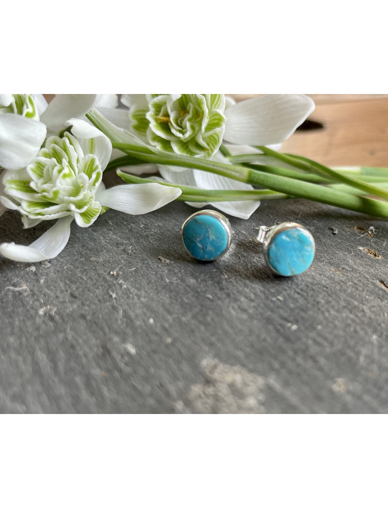 Turquoise Round Studs