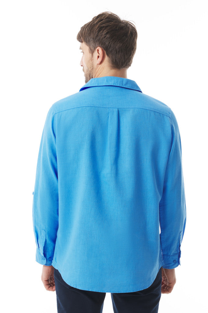 Mousqueton Yolan Sky Blue Cotton Smock Shirt